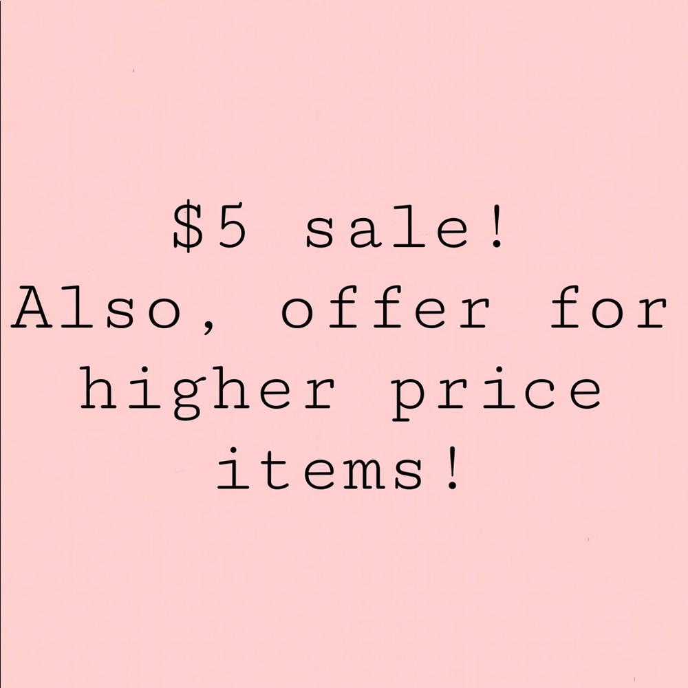$5 MOVING SALE